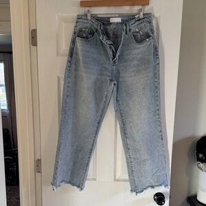 Casual Light Blue Straight-Leg Women's Jeans